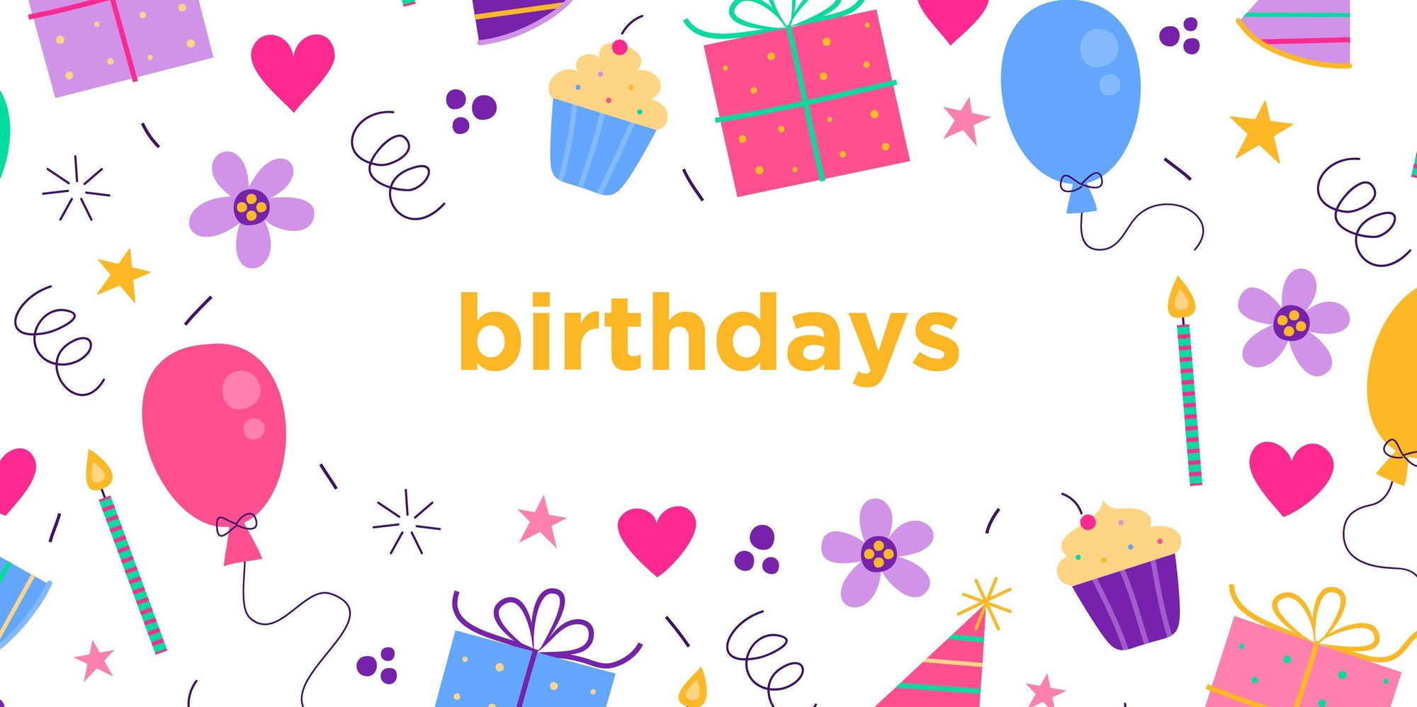 Celebration & Birthdays Window Stickers - Stickers4