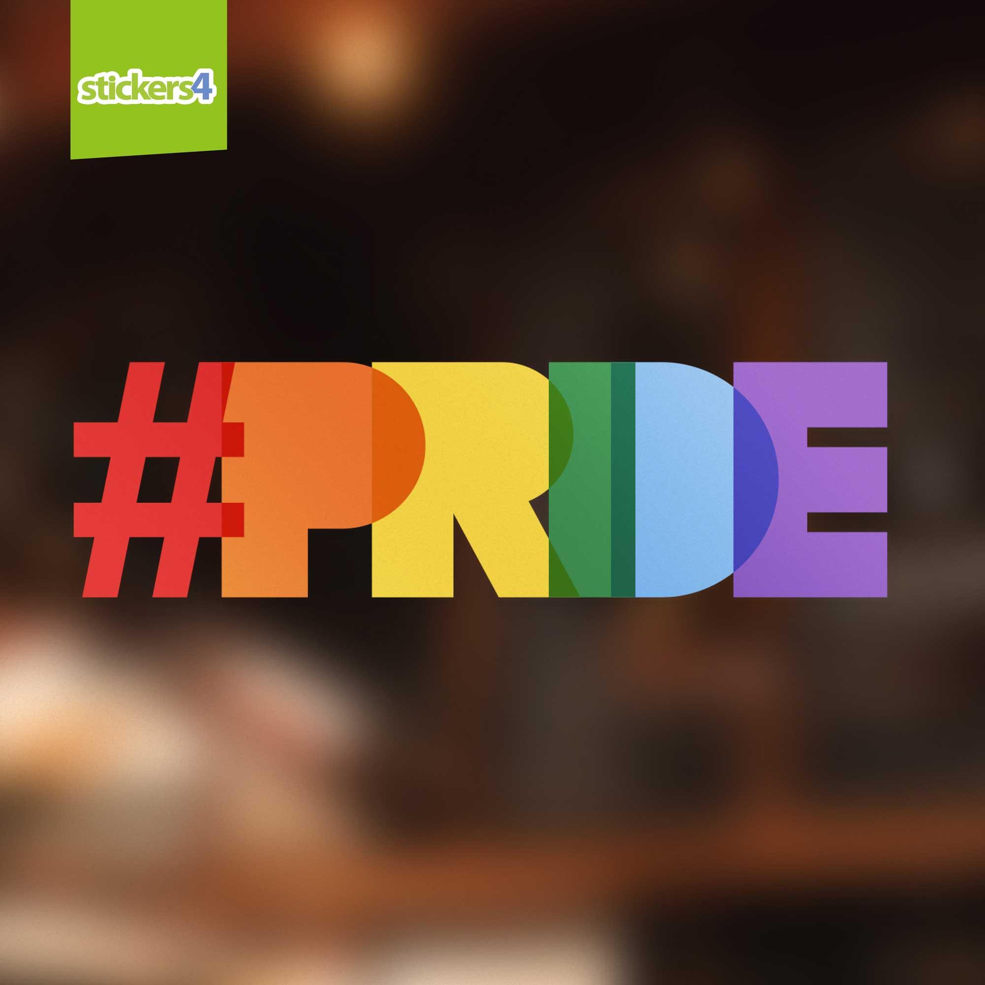 Pride window sticker