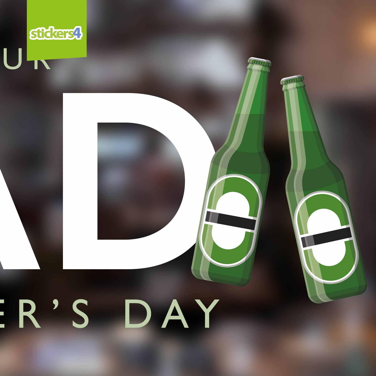 Celebrate Your Dad Window Sticker Father&#39;s Day Window Display