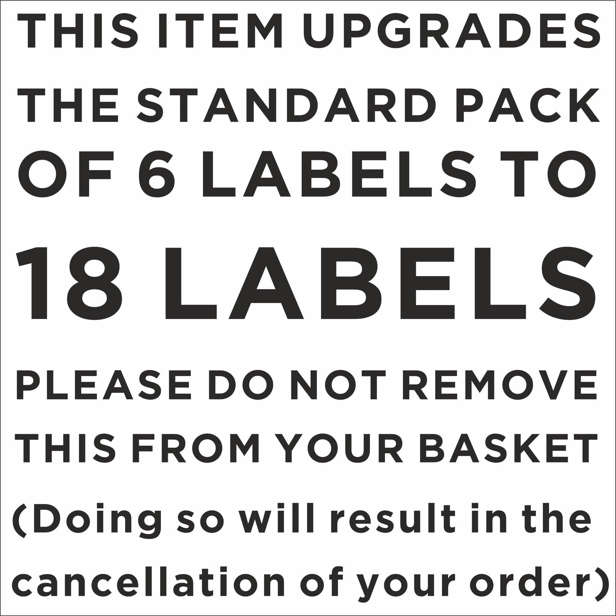 '+12 Custom Pantry Labels Large White (Add on - 18 Total) DO NOT REMOVE FROM BASKET Home Organisation