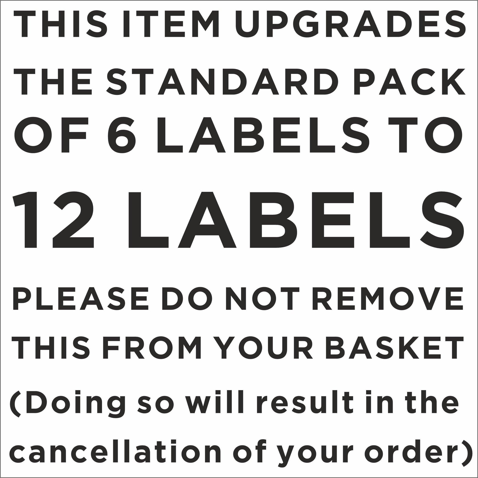 '+6 Custom Pantry Labels Large White (Add on - 12 Total) DO NOT REMOVE FROM BASKET Home Organisation
