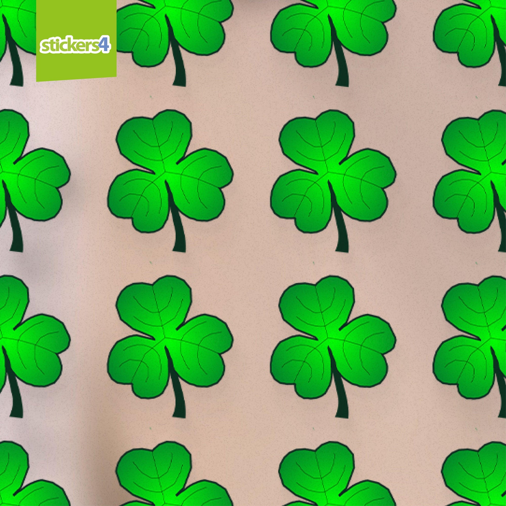 Pack of 42 Small Shamrock Window Stickers Occasions