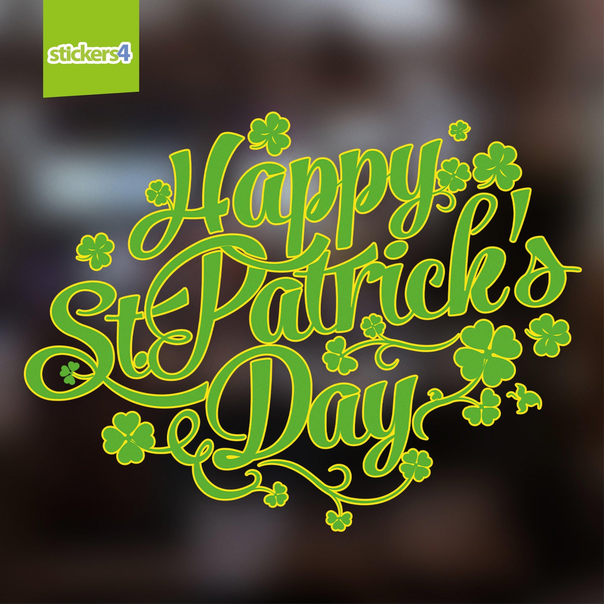 Happy St Patrick's Day Swirly Text Occasions