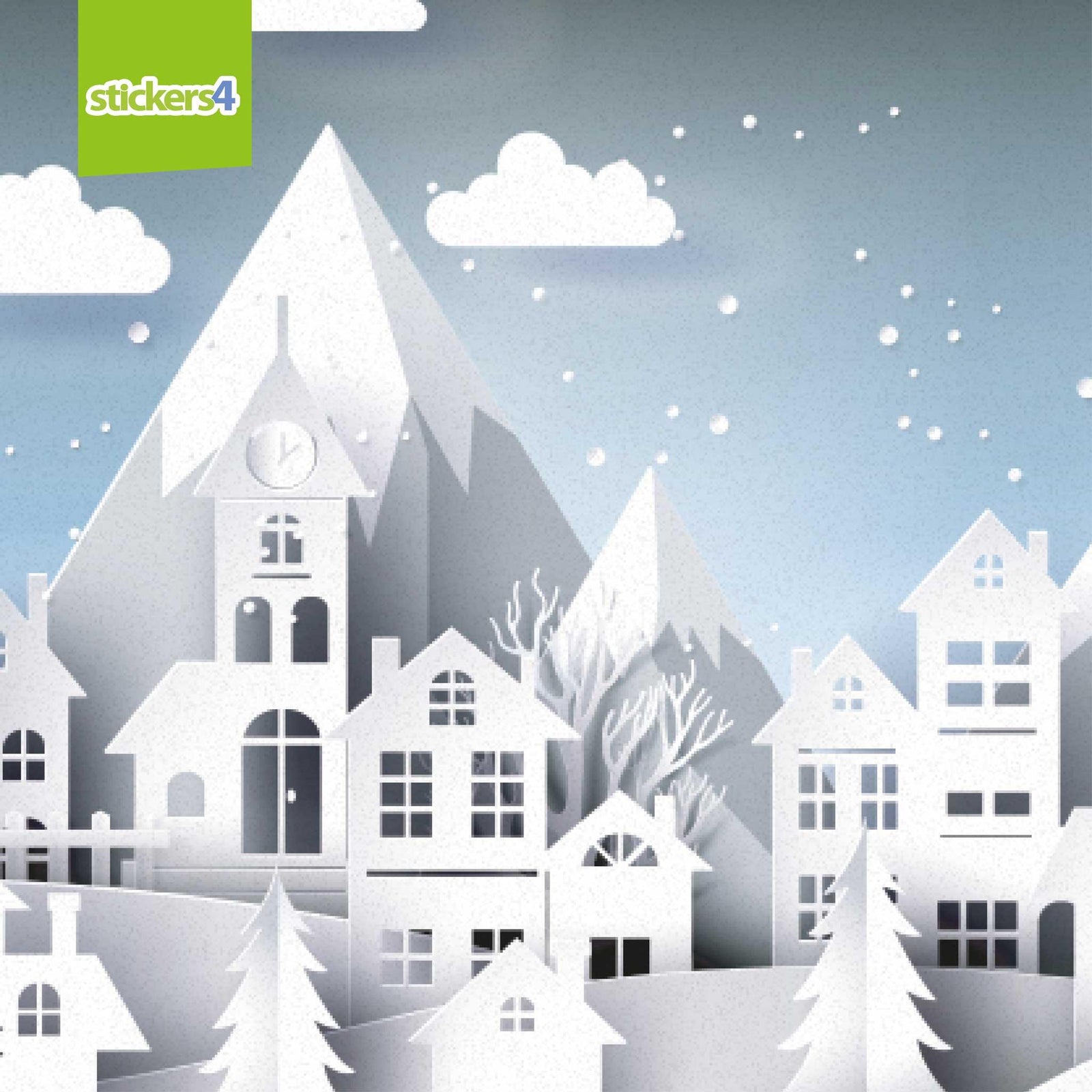 christmas window stickers for shop window display and home