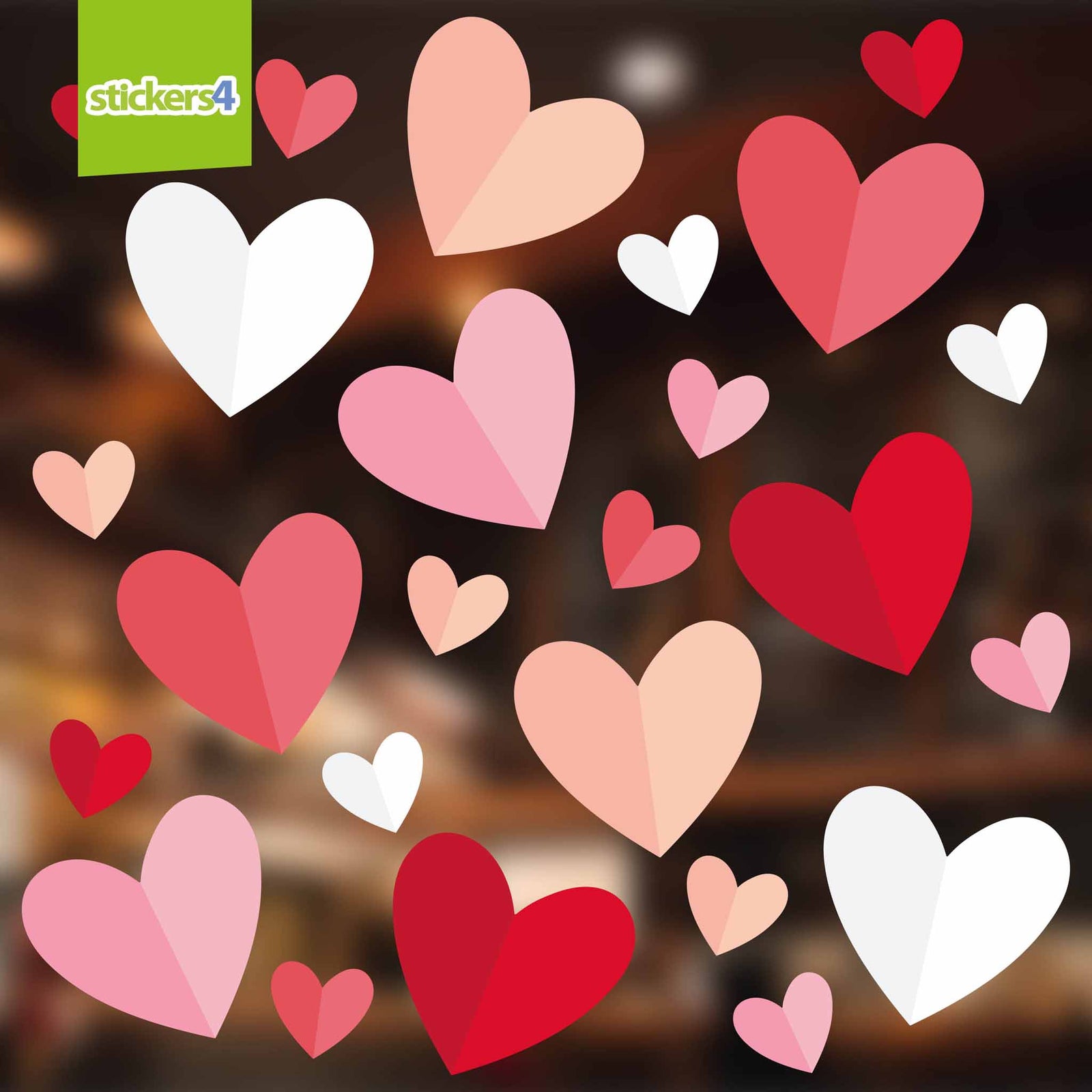 Valentines Day Window Display Stickers