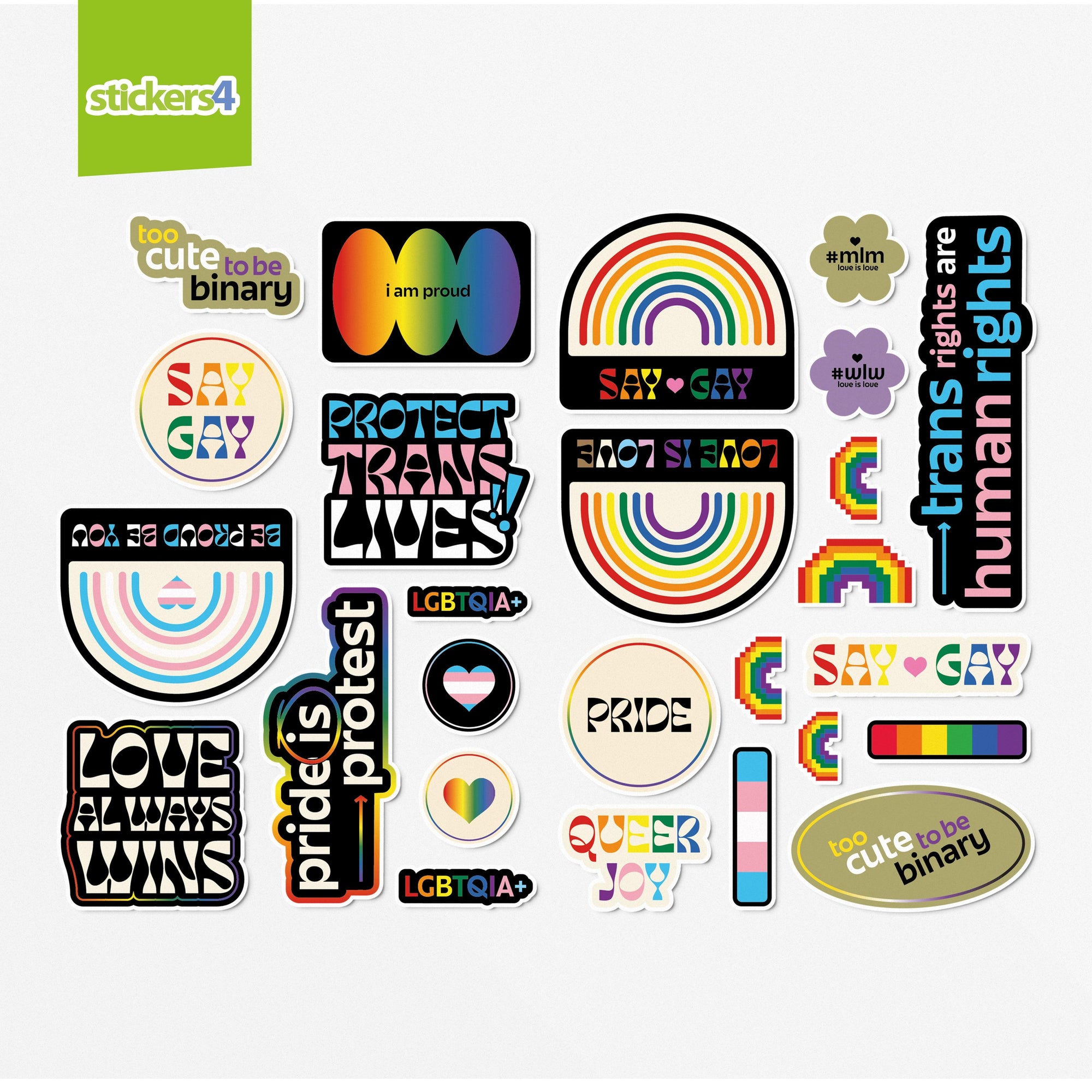 Pride 2023 Laptop Pack - Celebrate Pride Month Laptop Sticker