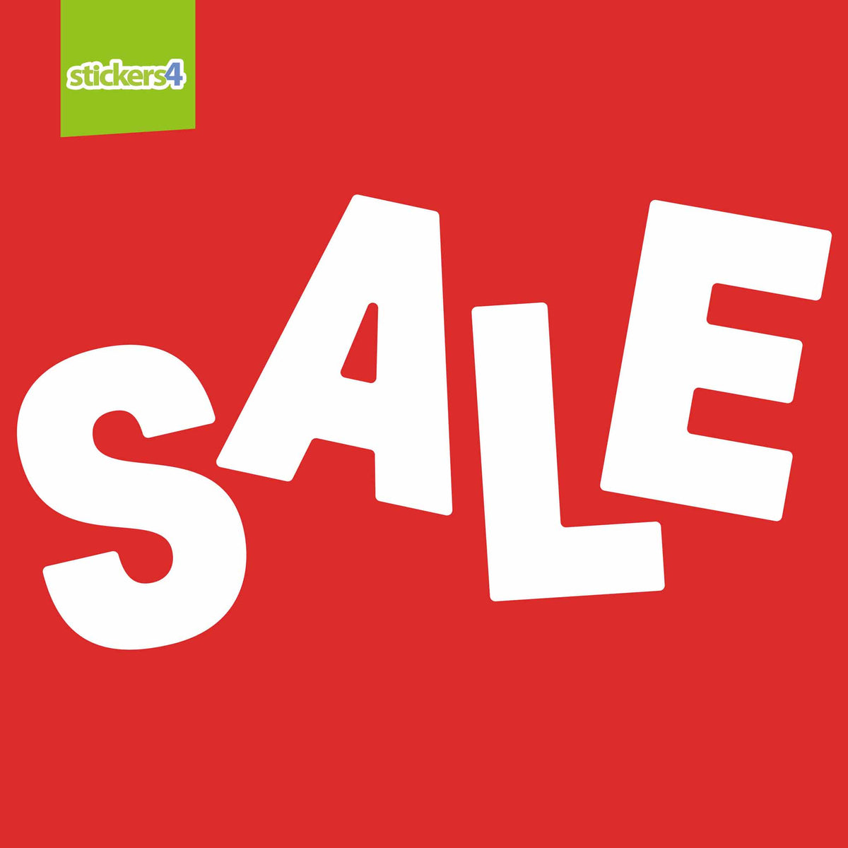 BIG SALE Letter Window Stickers