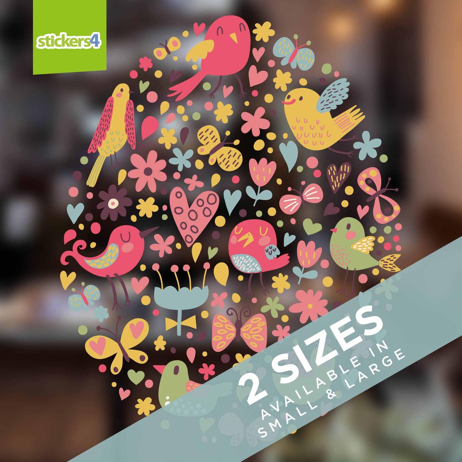 Birdy Egg Easter Window Cling Easter Window Display