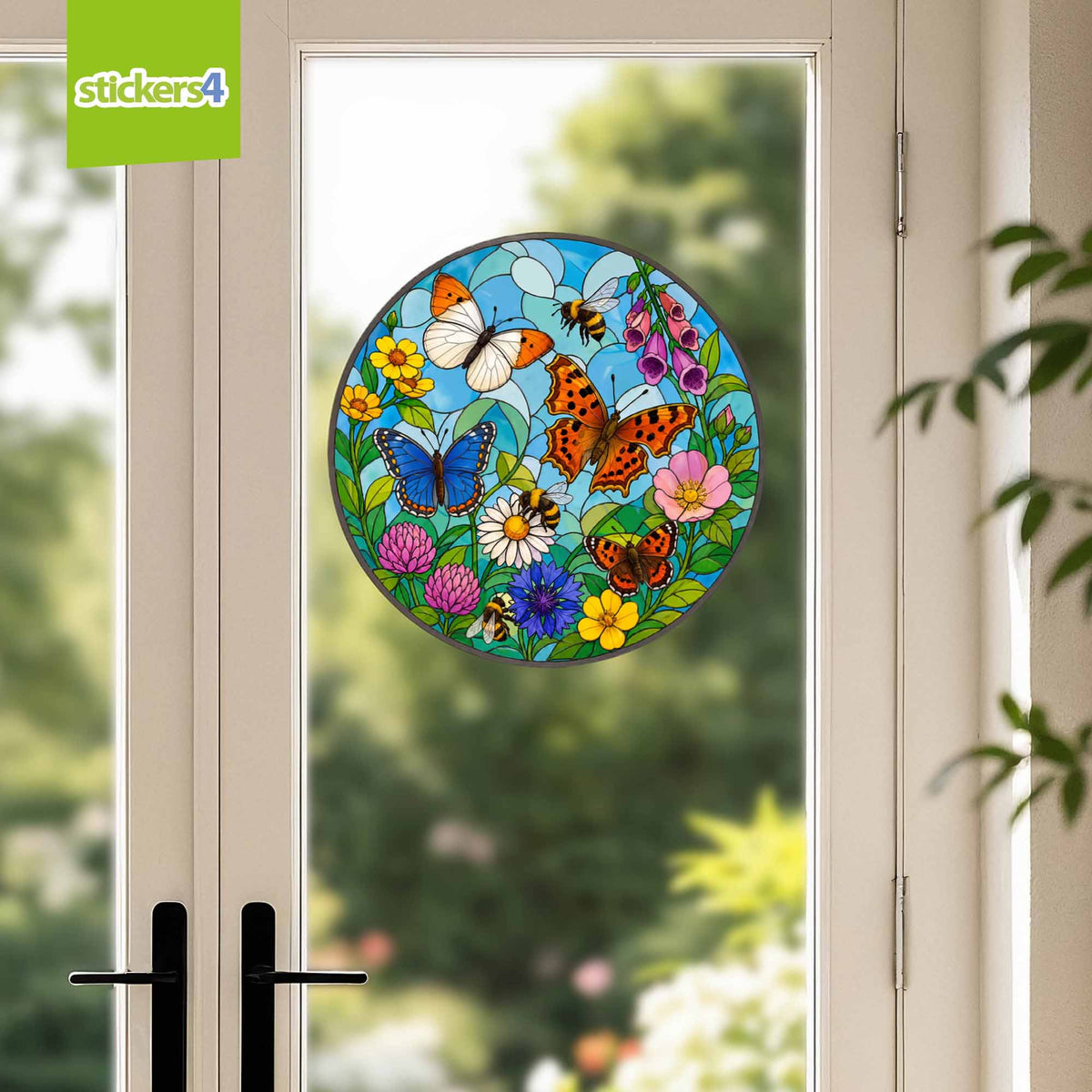Butterflies & Bees Suncatcher Roundel Window Cling