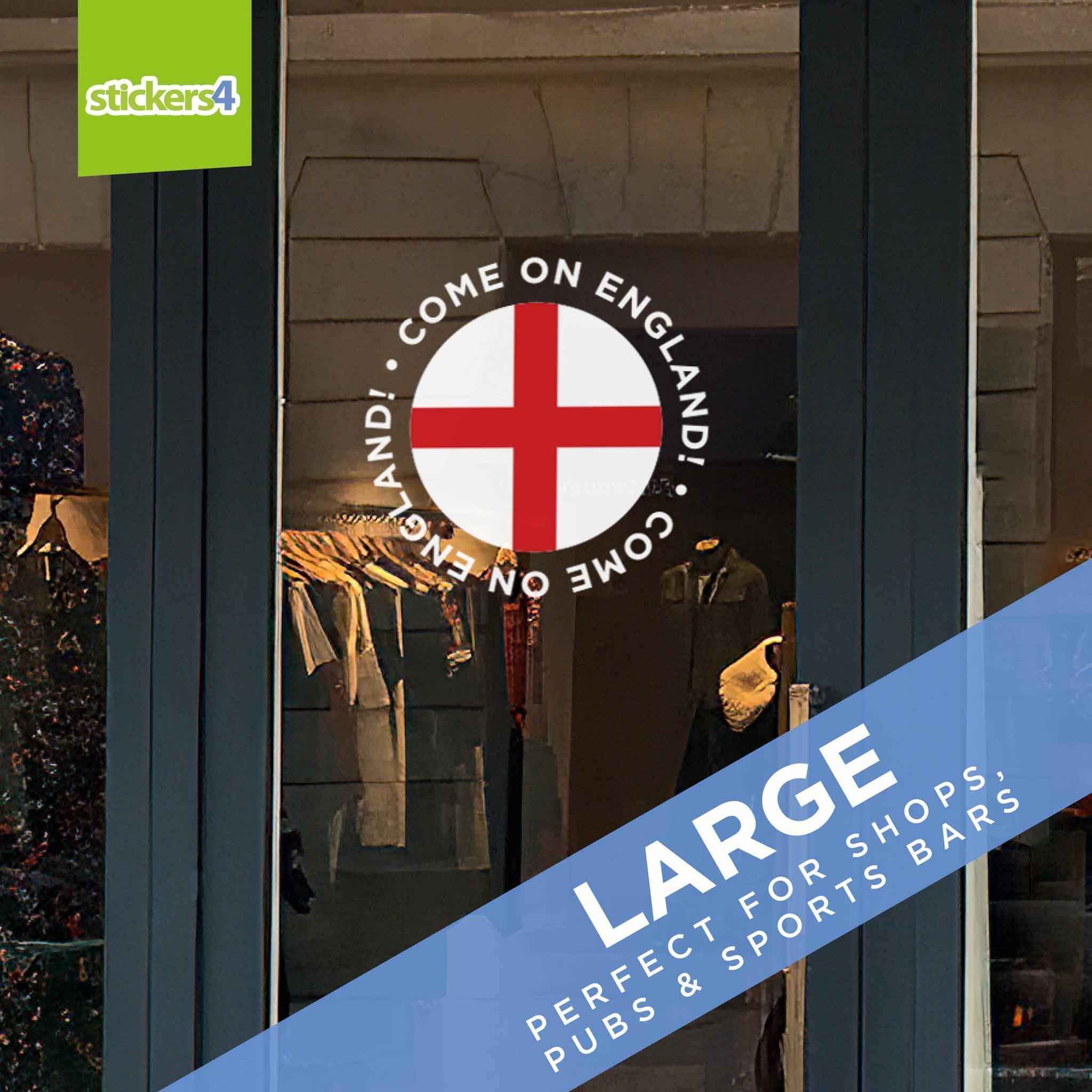 England Window Sticker Come on England Roundel Window Sticker | Sporting Events