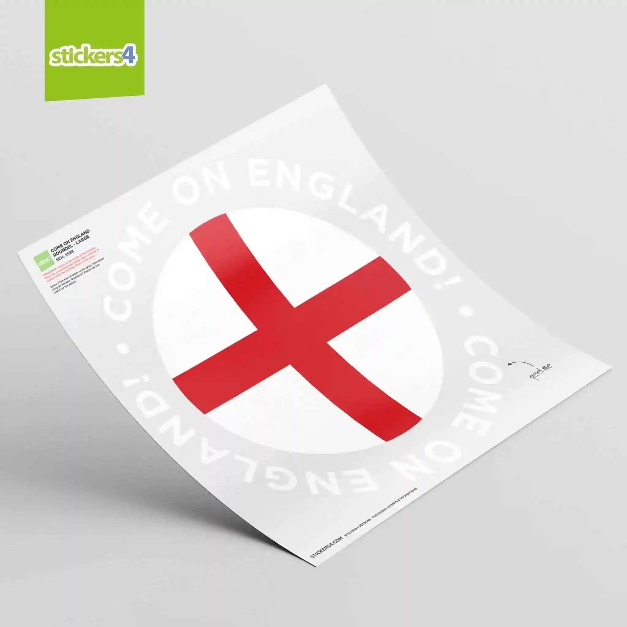 England Window Sticker Come on England Roundel Window Sticker | Sporting Events