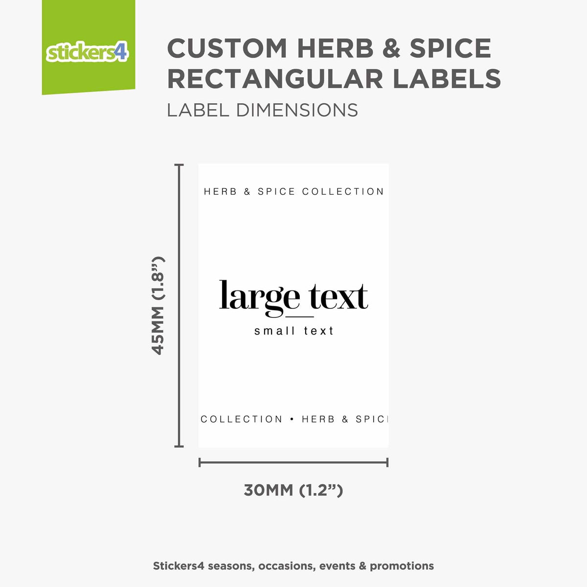 9 Custom HERB &amp; SPICE Pantry Labels Home Organisation