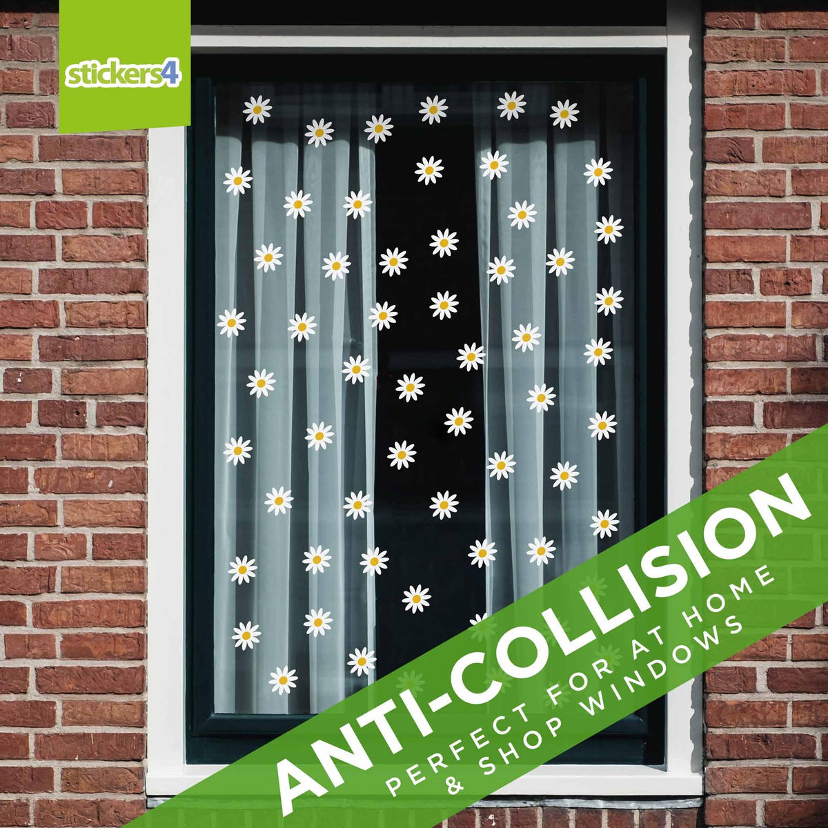 Daisy Window Stickers Multi Pack 1 Seasonal Window Display