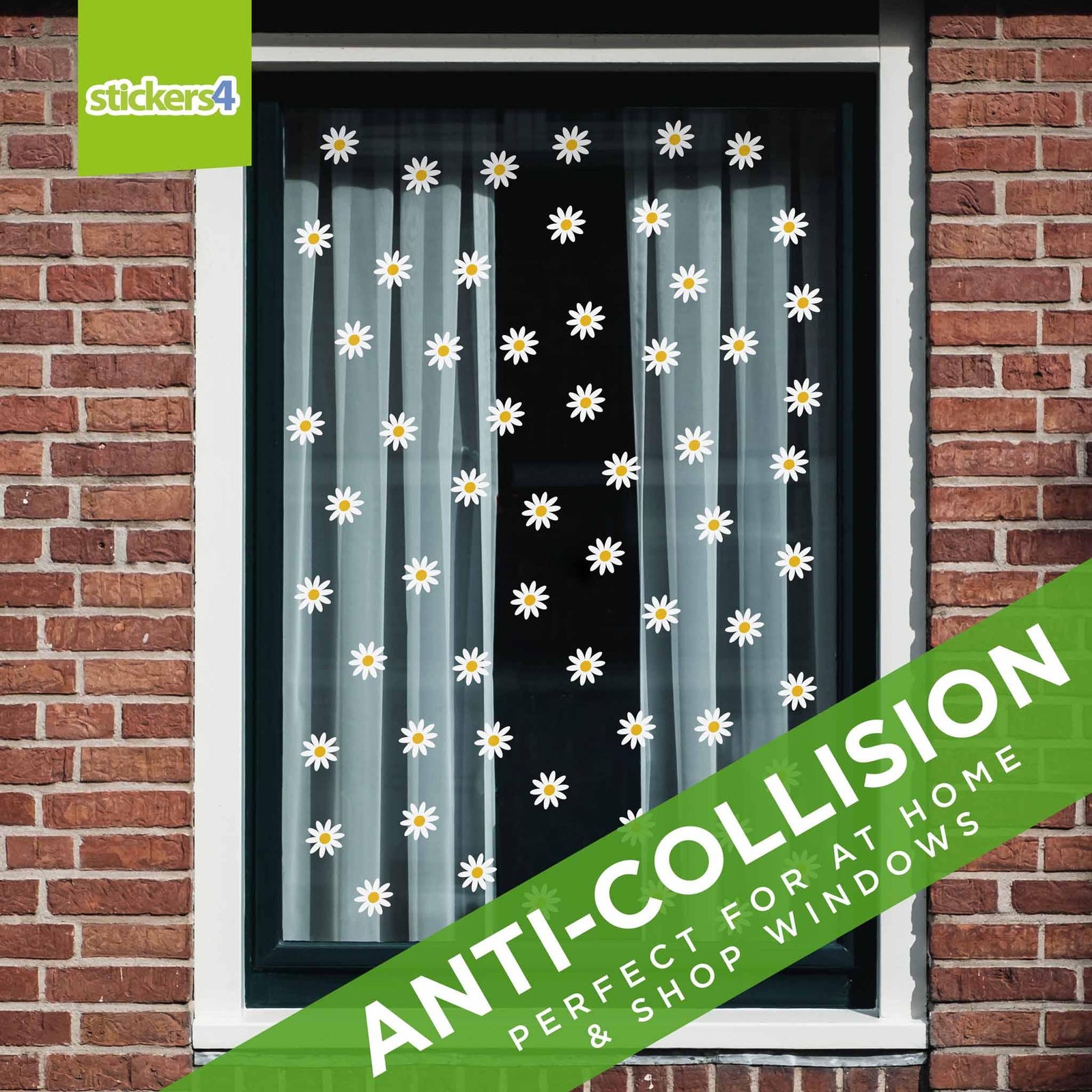 Daisy Window Stickers Multi Pack 1 Seasonal Window Display
