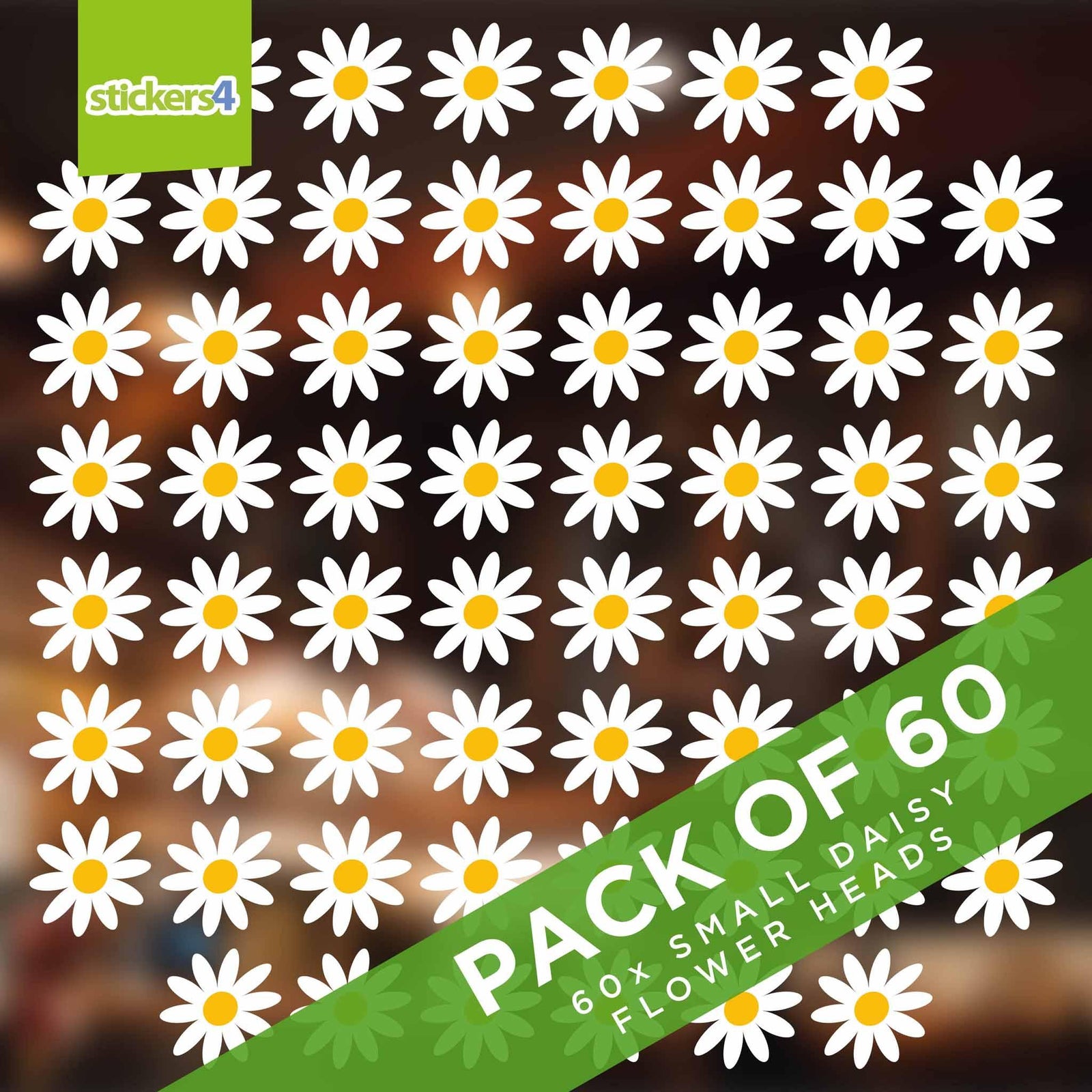 Daisy Window Stickers Multi Pack 1 Seasonal Window Display