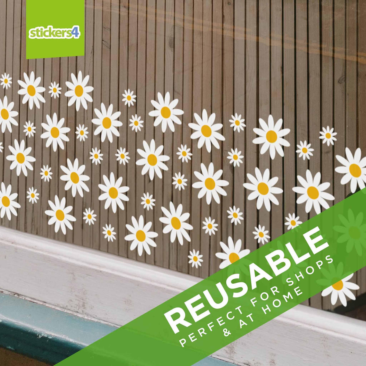 Daisy Window Stickers Multi Pack 2 Seasonal Window Display