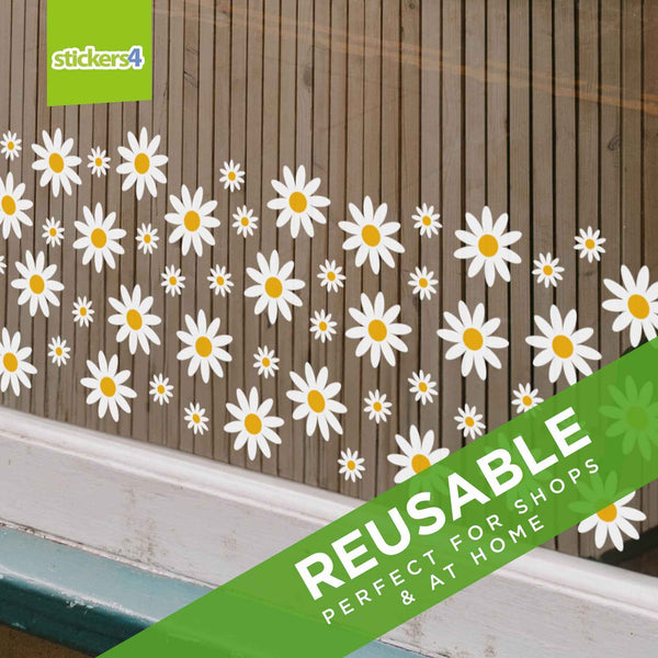 Daisy Window Stickers Multi Pack 2 Seasonal Window Display