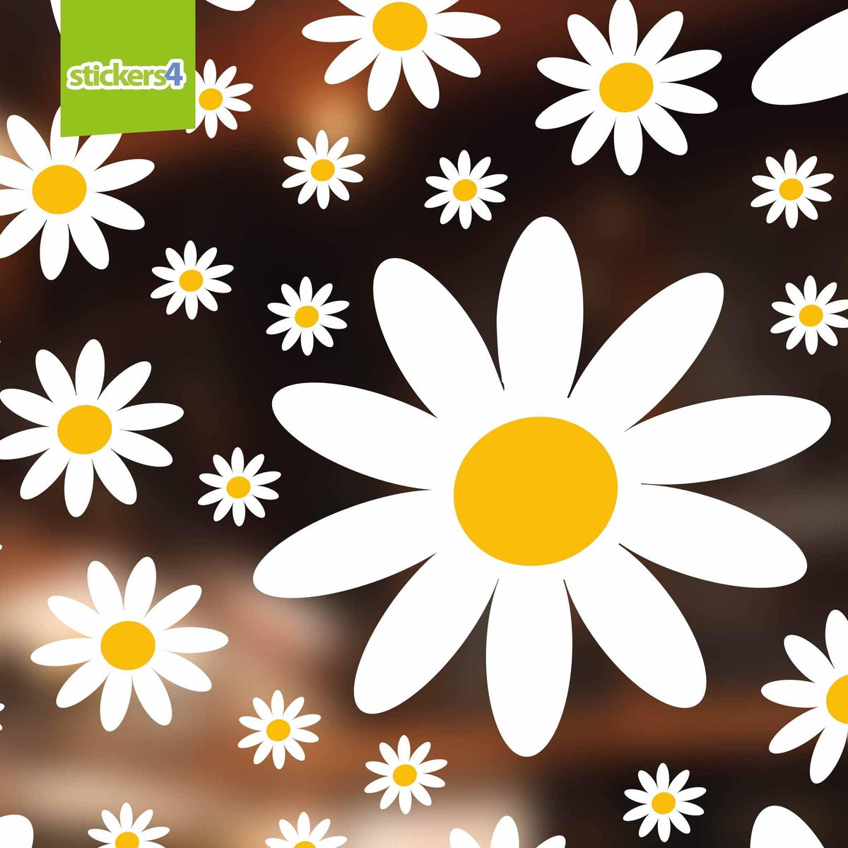 Daisy Window Stickers Multi Pack 3 Seasonal Window Display