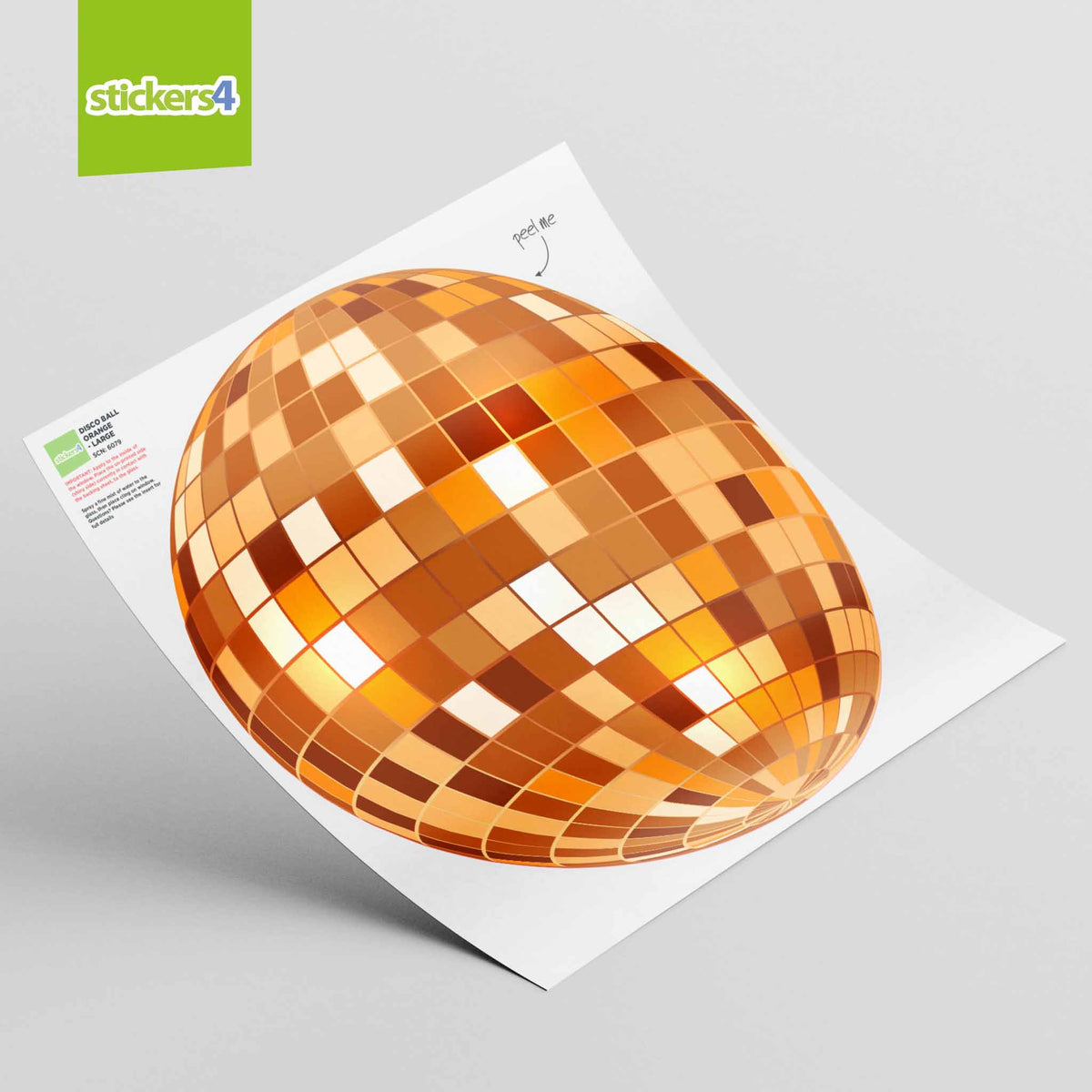 Individual Disco Ball Window Stickers (Large &amp; XL)