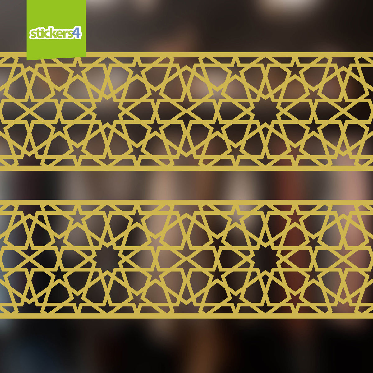 Eid Geometric Border Window Sticker