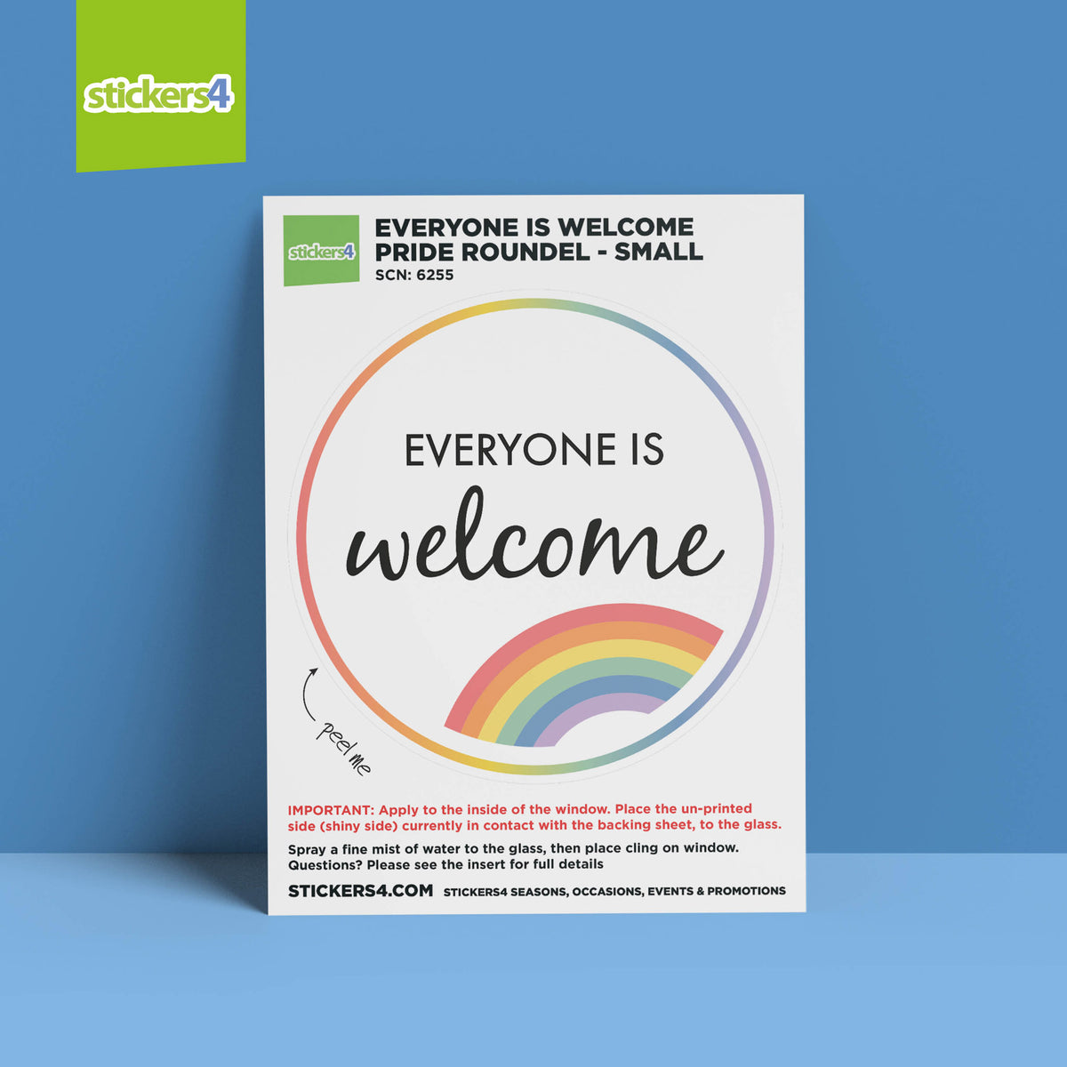 Everyone is Welcome Roundel Window Sticker