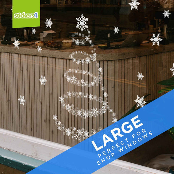 Fancy Christmas Tree Window Sticker Christmas Window Display