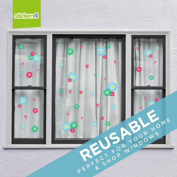 Flowers & Hearts Pack Spring Window Display