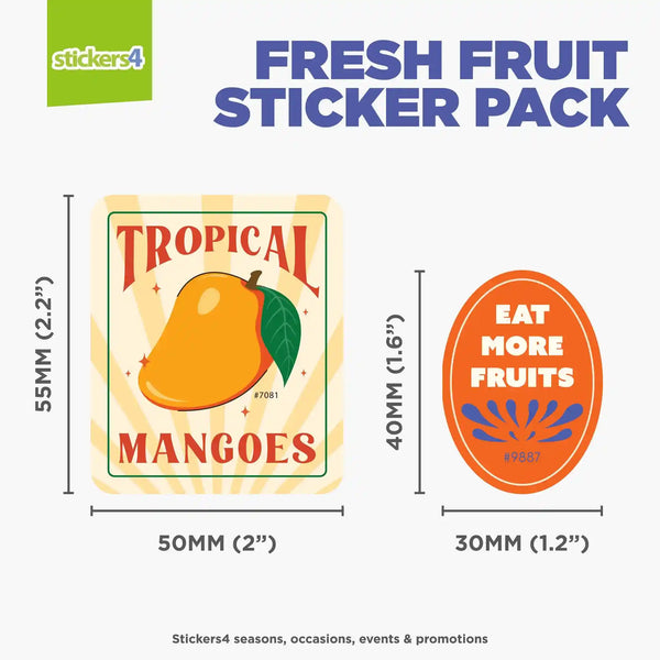 Fresh Fruit Sticker Pack