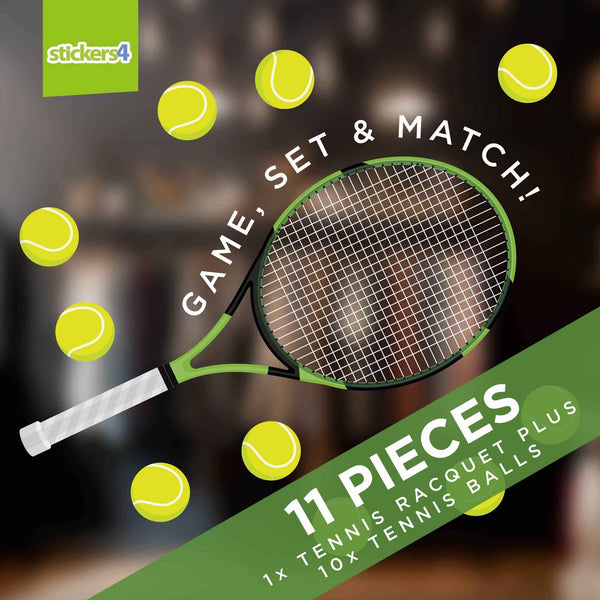 Matchmaker Tennis Rackets Game, Set & Match Tennis Racquet Window Sticker | Pub Sign