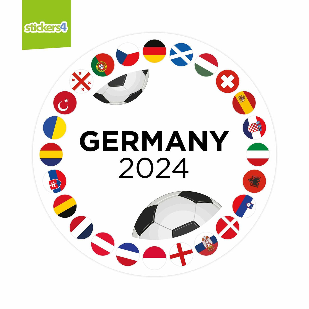 Germany 2024 Roundel Window Sticker Events