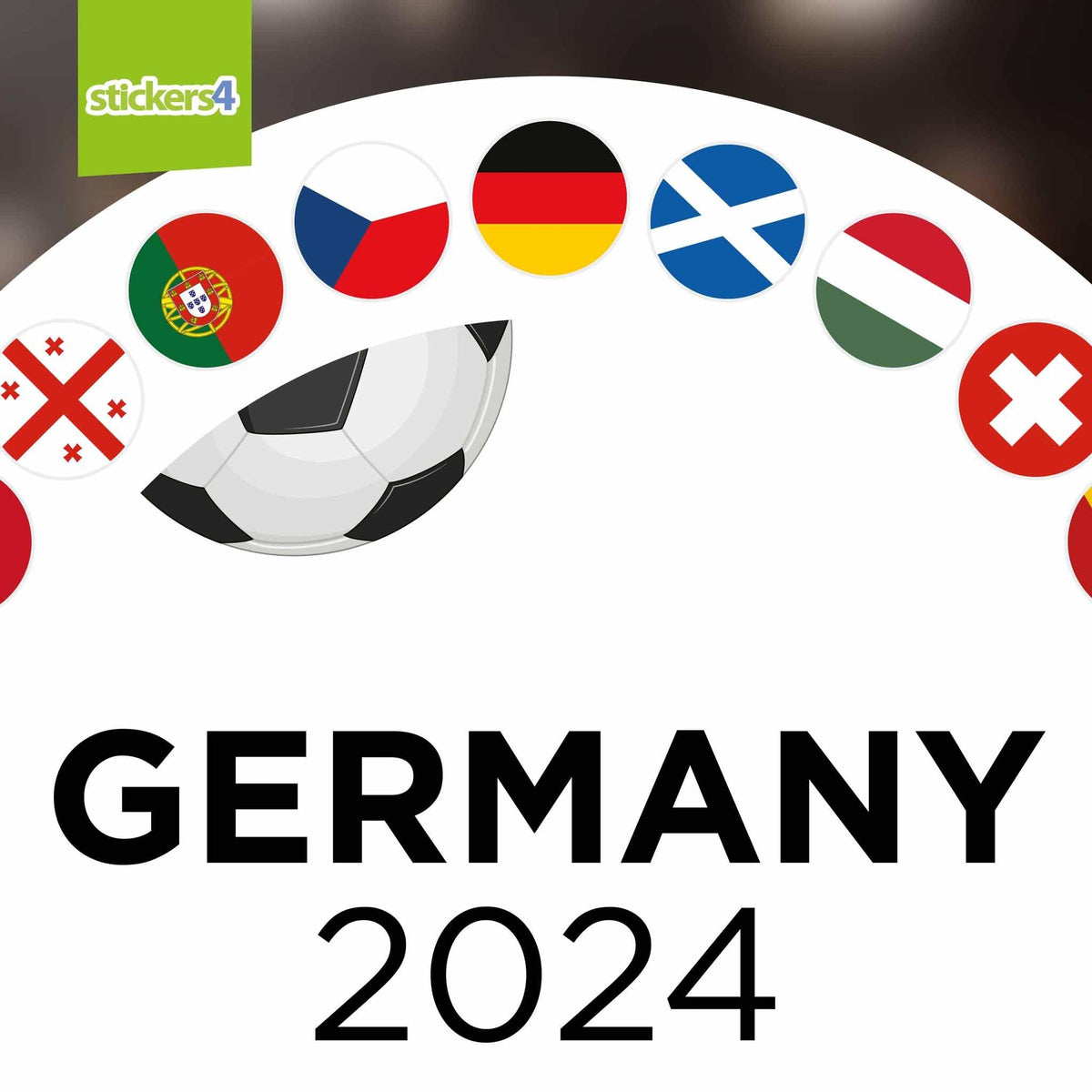 Germany 2024 Roundel Window Sticker Events