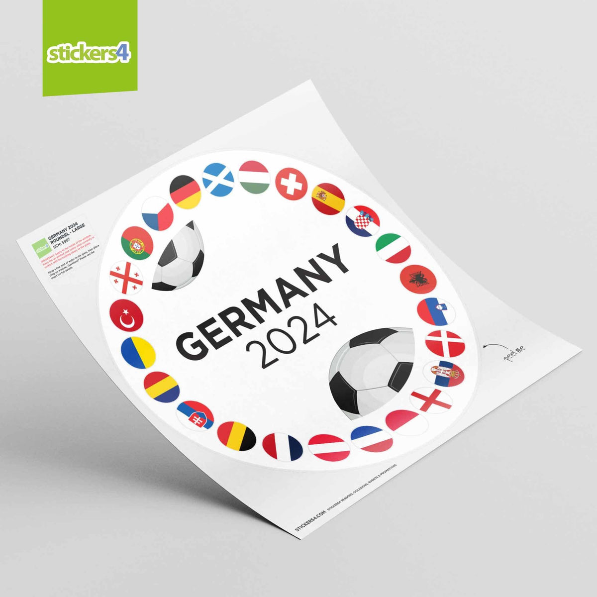 Germany 2024 Roundel Window Sticker Events