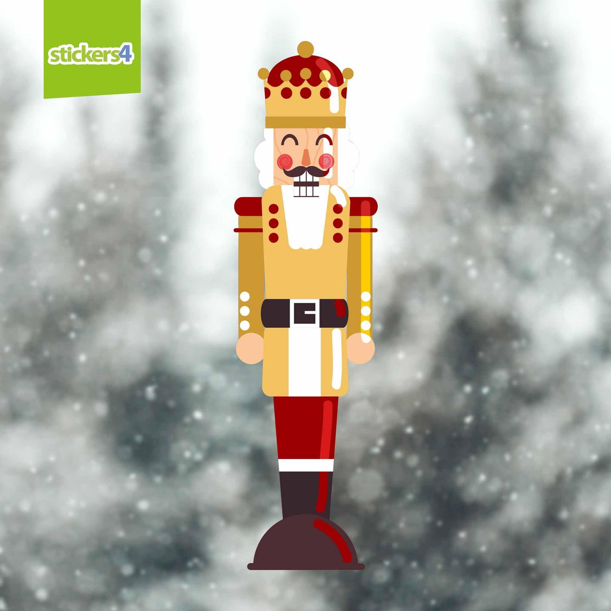 GIANT Christmas Nutcracker Soldiers Christmas Window Stickers