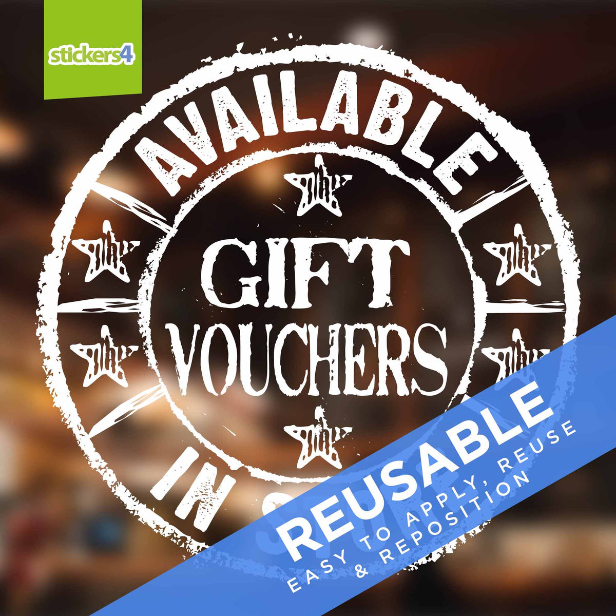 Gift Vouchers Available In Store Roundel