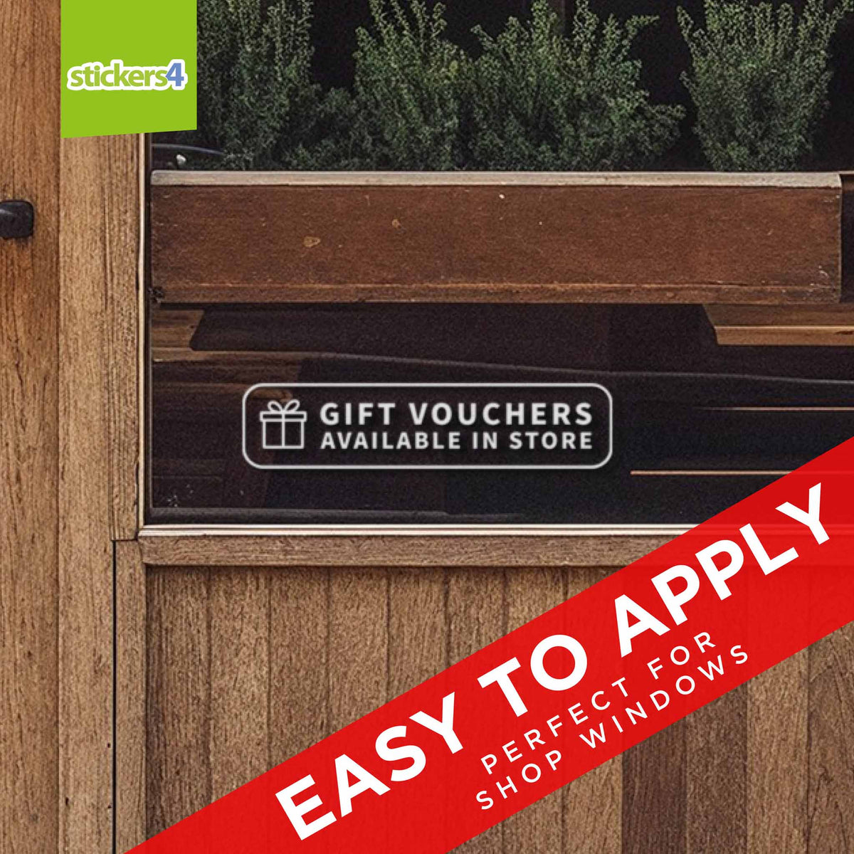 Gift Vouchers In Store Rectangular Window Sticker