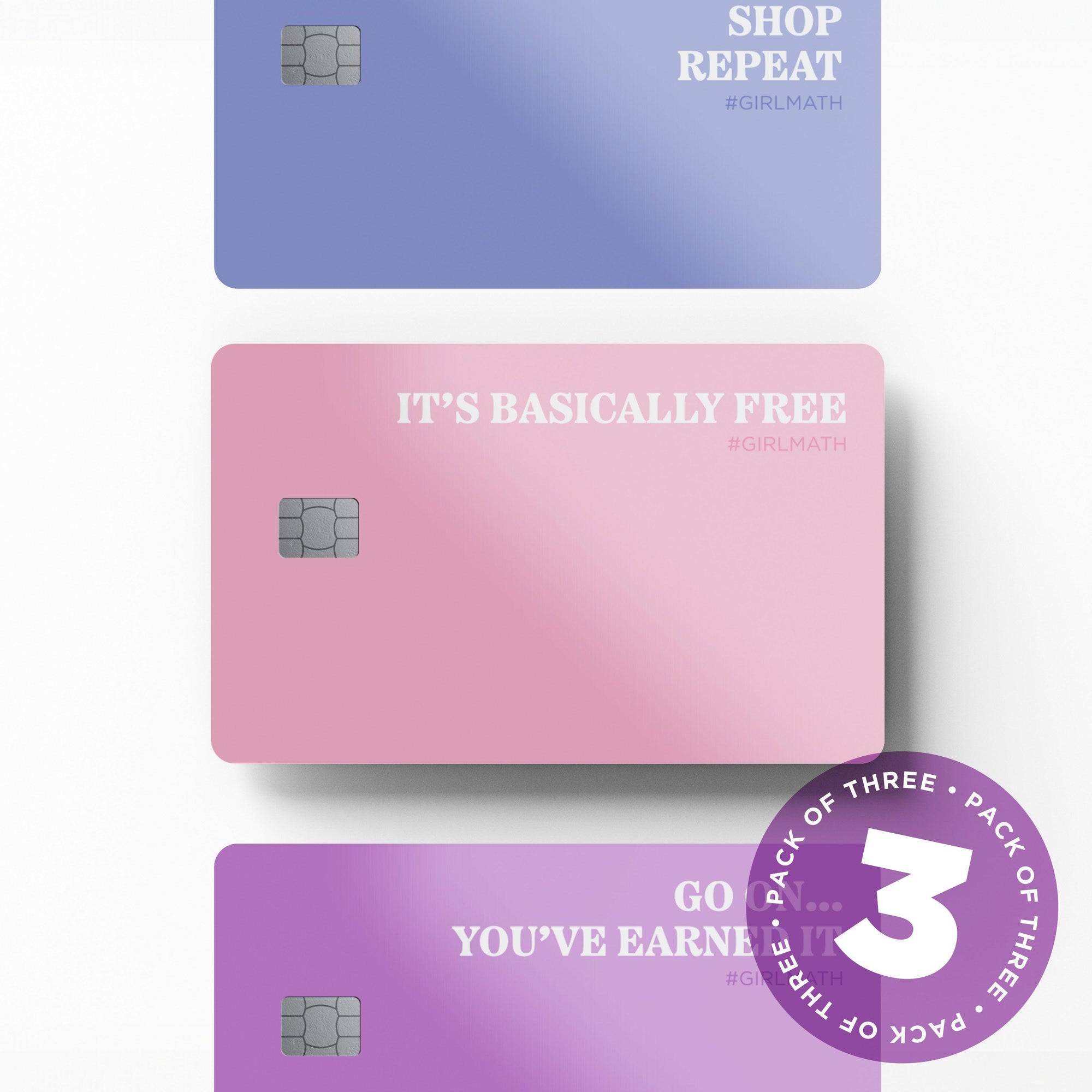 Girl Maths Credit Card Stickers Credit Card Stickers