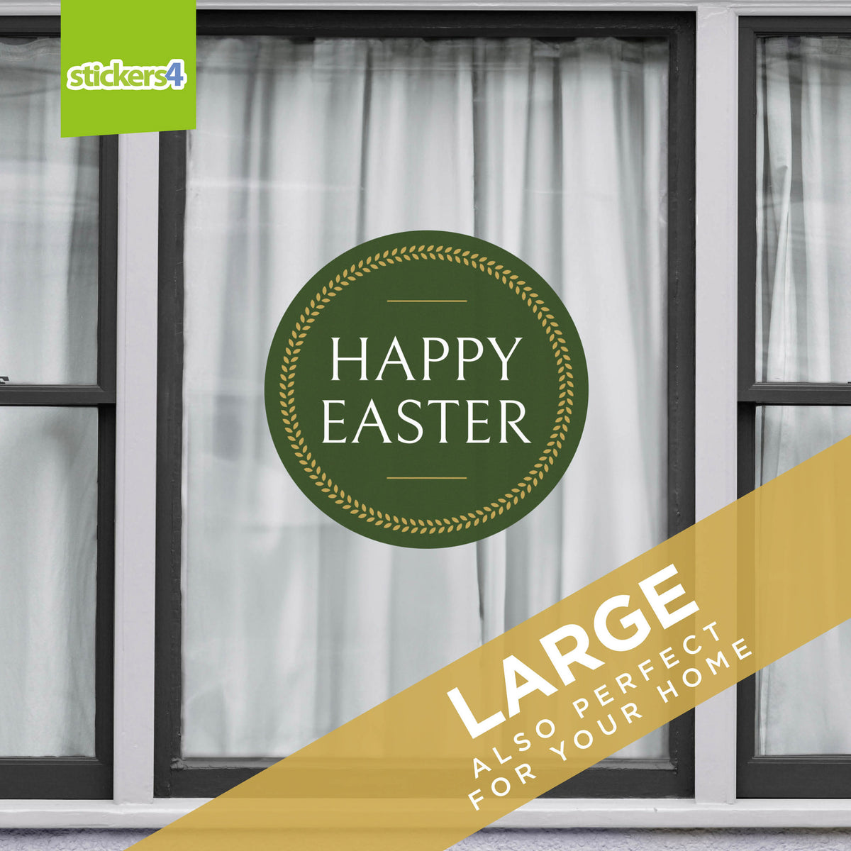 Happy Easter Roundel Window Sticker