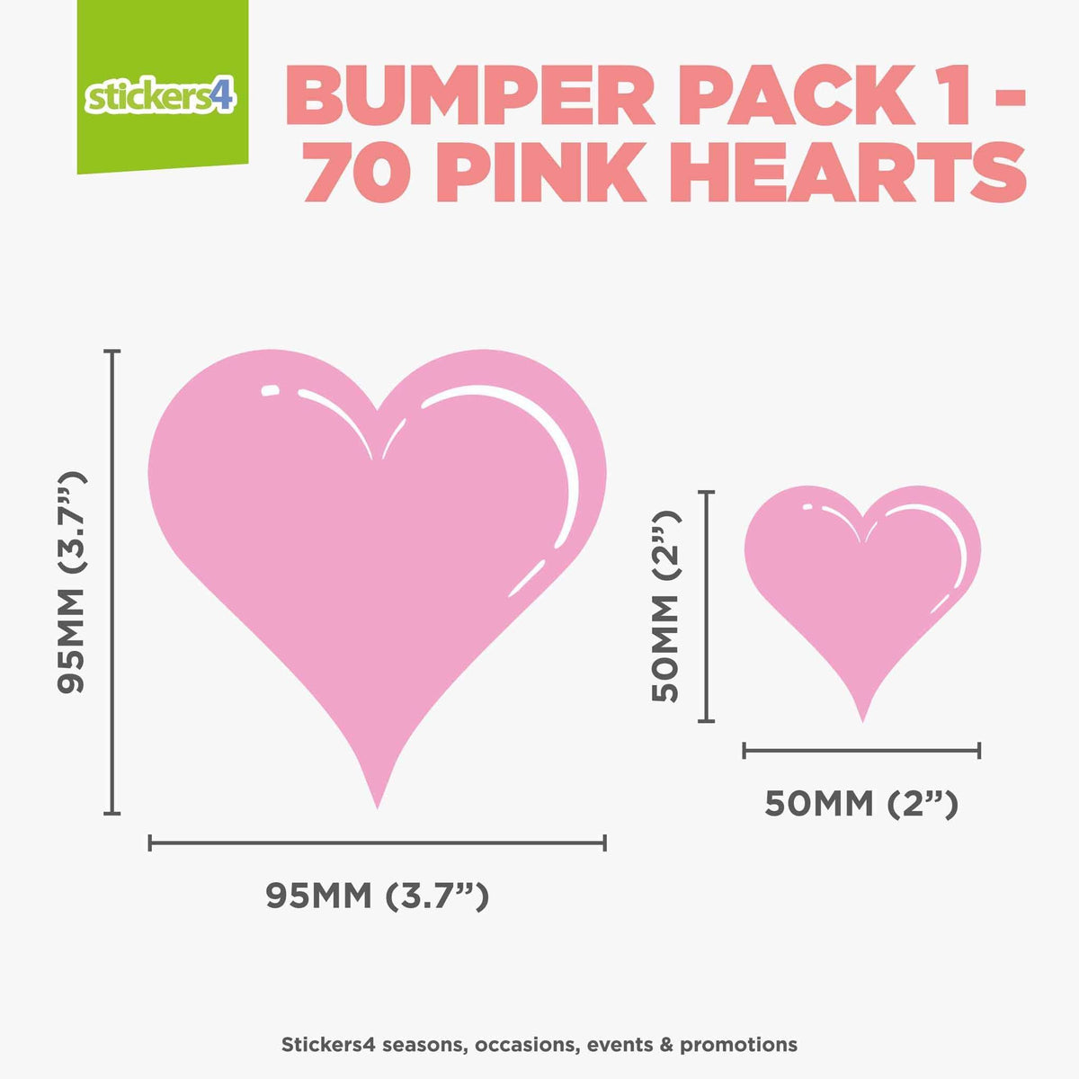Static Cling Hearts: Bumper Pack 1