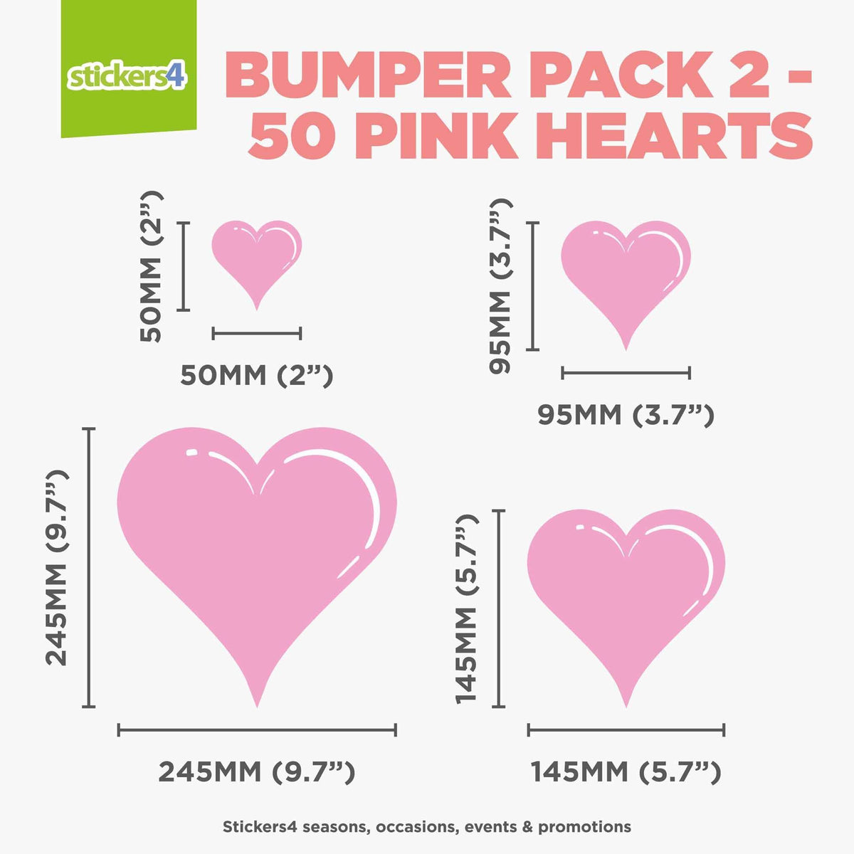 Static Cling Hearts: Bumper Pack 2