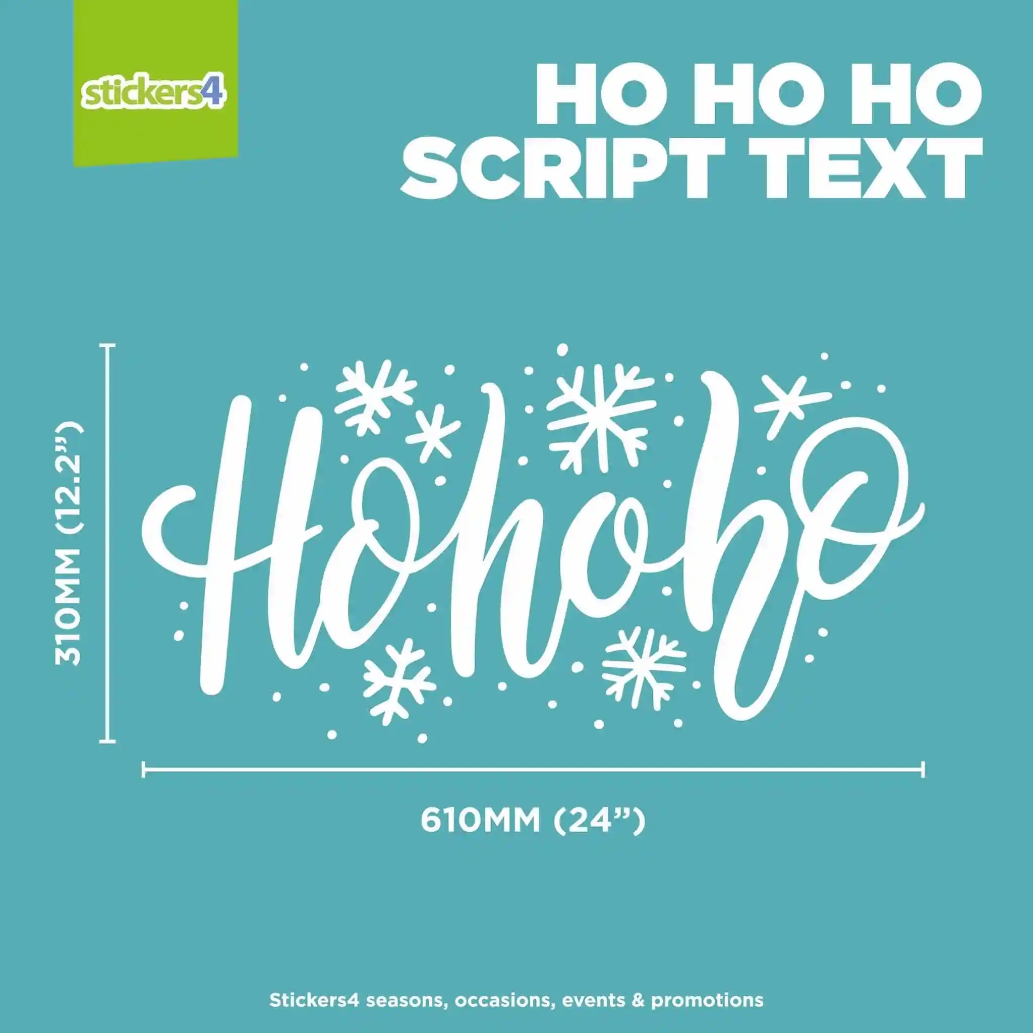 Ho Ho Ho Window Sticker | Xmas Writing for Windows