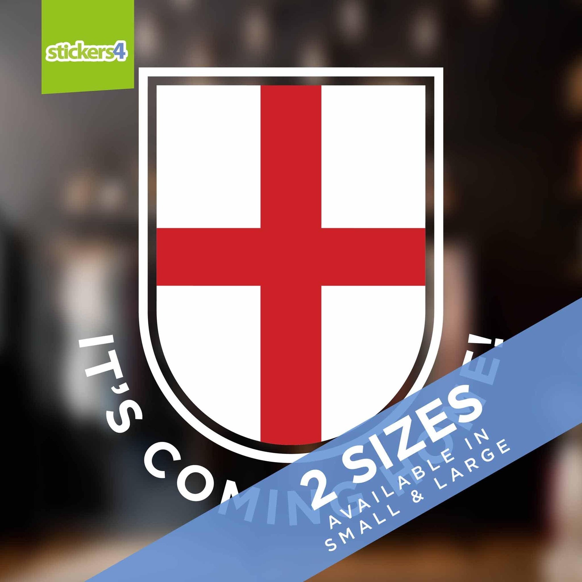 It's Coming Home Shield Window Sticker Events