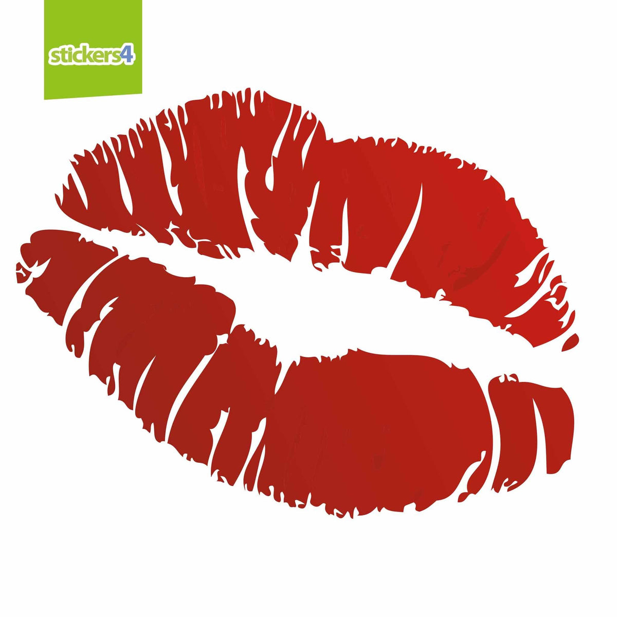 Kissy Lipstick Lips Window Sticker