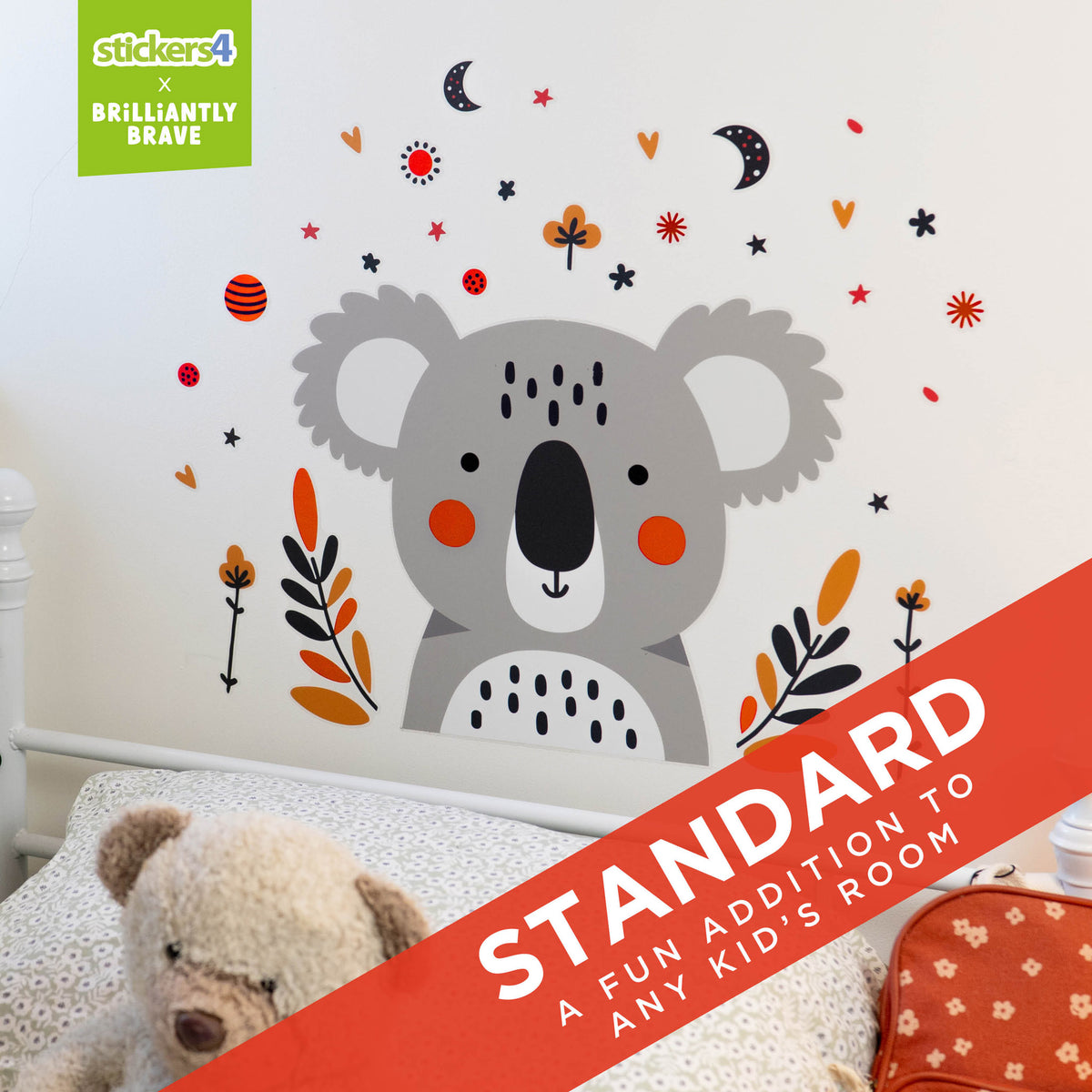 Brilliantly Brave Koala Wall Sticker