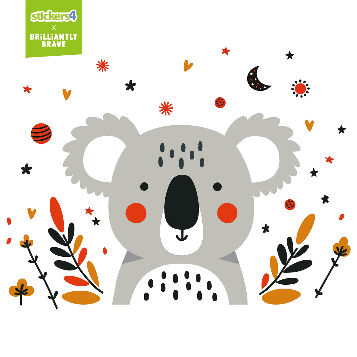 Brilliantly Brave Koala Wall Sticker