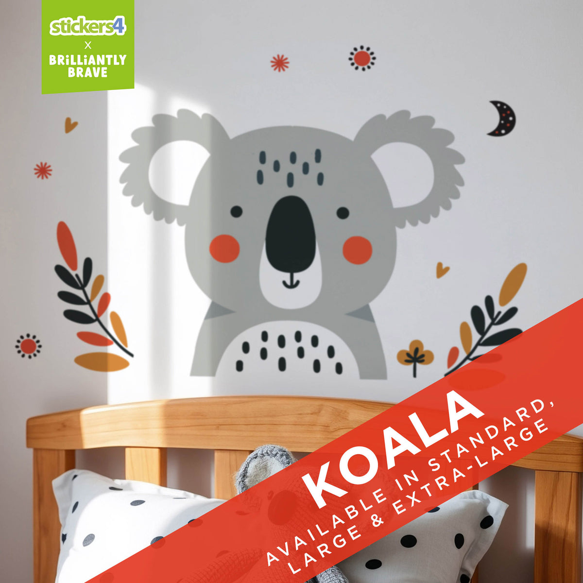Brilliantly Brave Koala Wall Sticker