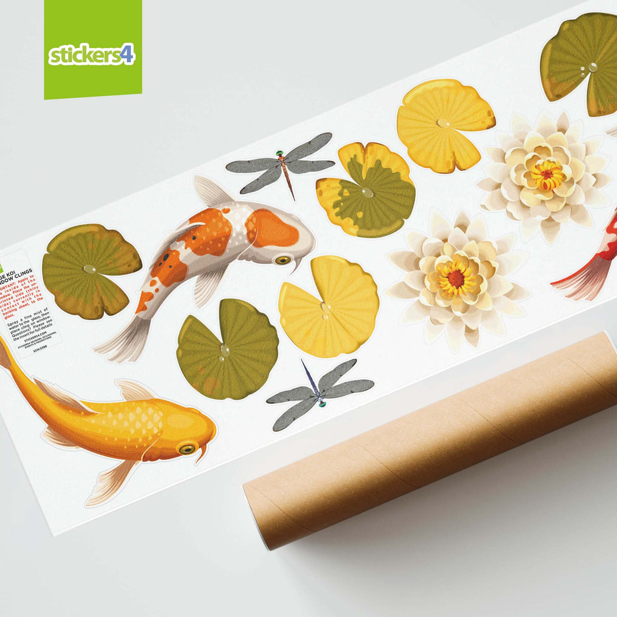 Koi &amp; Lily Pad Stickers