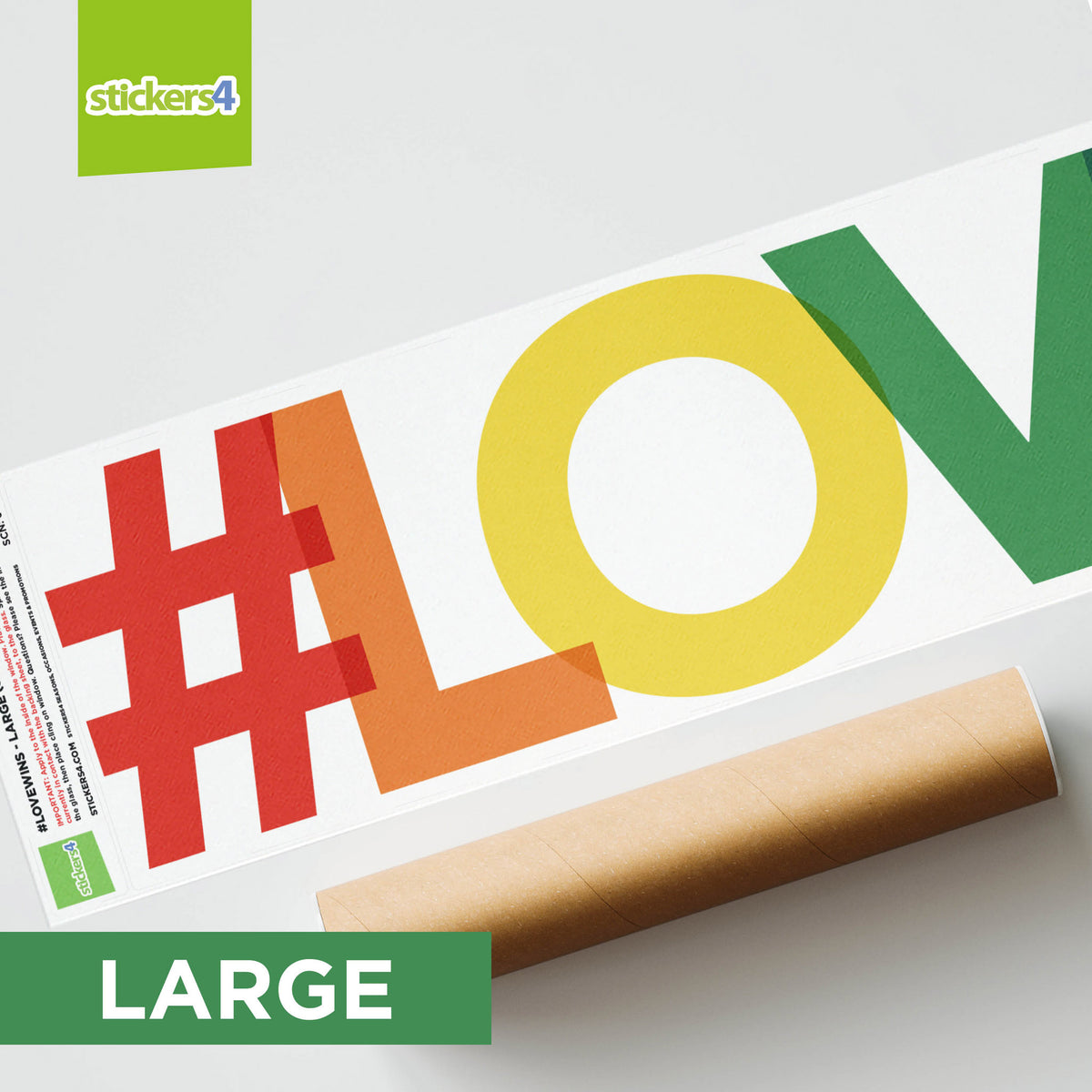 #LOVEWINS (Hashtag Love Wins) Window Sticker
