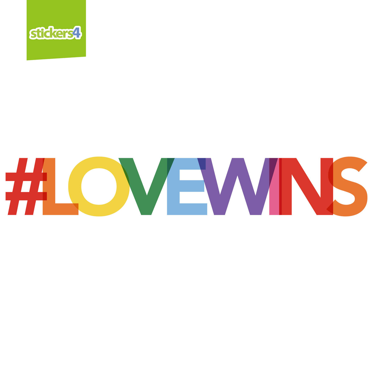 #LOVEWINS (Hashtag Love Wins) Window Sticker