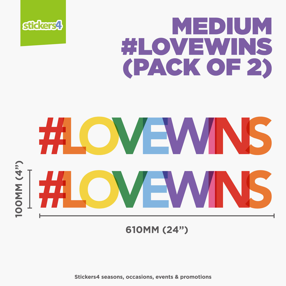 #LOVEWINS (Hashtag Love Wins) Window Sticker
