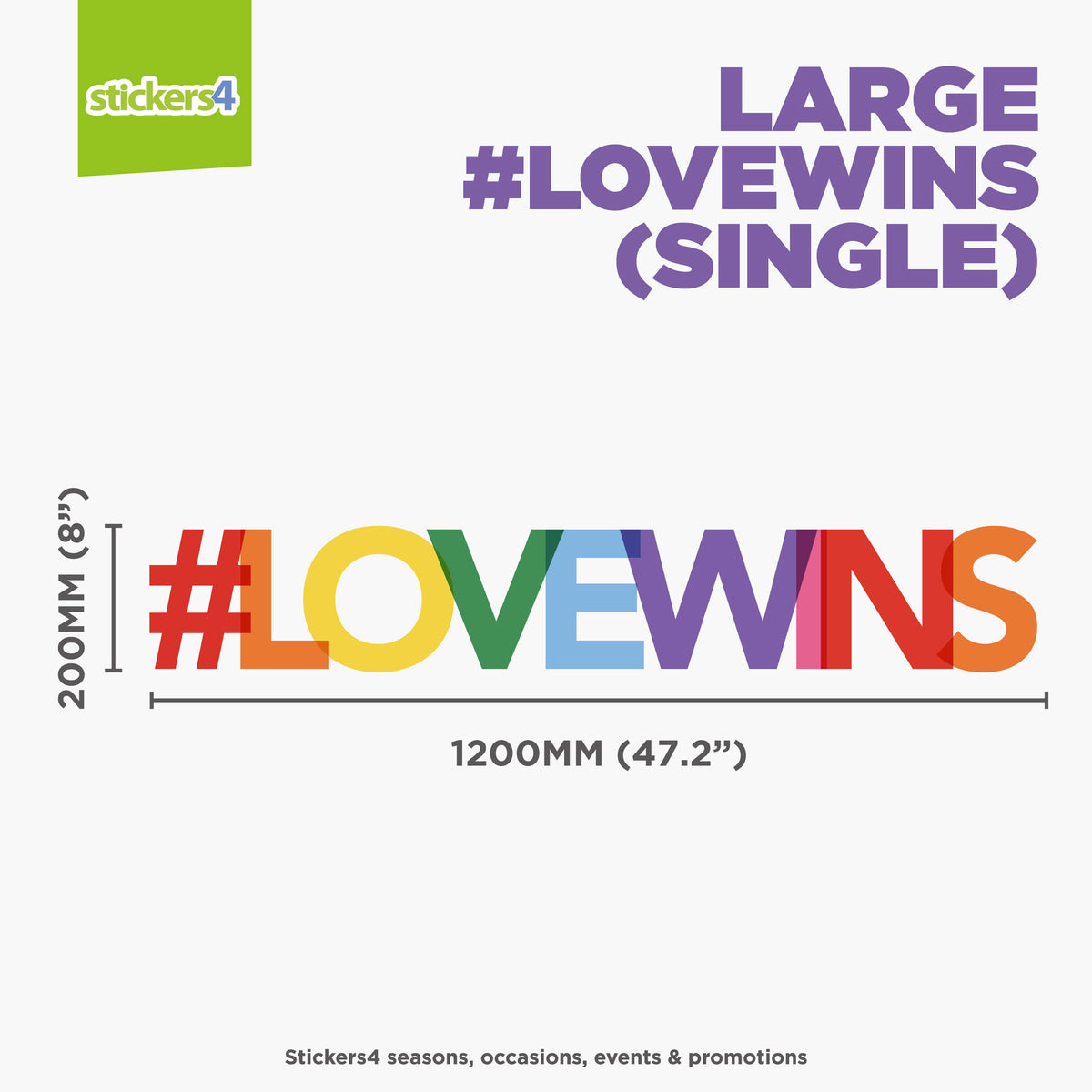 #LOVEWINS (Hashtag Love Wins) Window Sticker